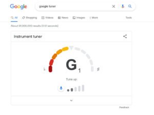 Afinador de Instrumentos Google Tuner